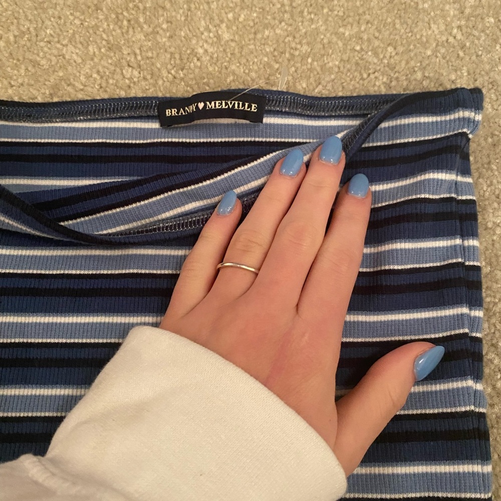 striped brandy tube top